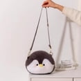 thumbnail image 2 of Jiibva Penguin Crossbody Bag Plush Shoulder Purse Small Handbag with Adjustable Strap Cartoon Animal Shoulder Bag for Women, 2 of 7