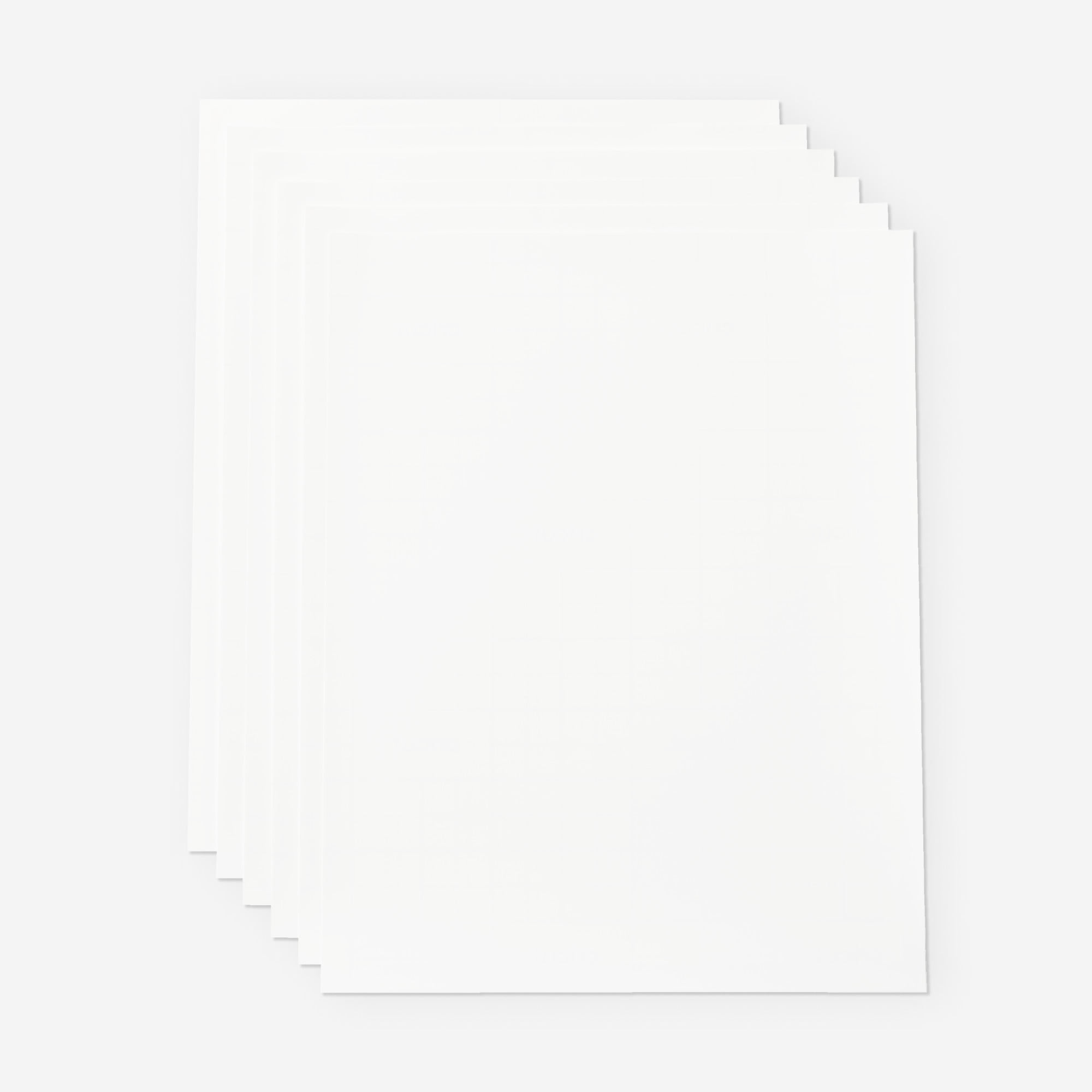 Cricut Printable Sticker Paper (8 ct), White, 8.5 x11, Sheets