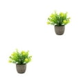 thumbnail image 4 of kurtrusly Realistic Artificial Succulent Low Maintenance Elegant Easy To Clean Artificial Money Tree In Pot yellow babysbreath 2Set, 4 of 6