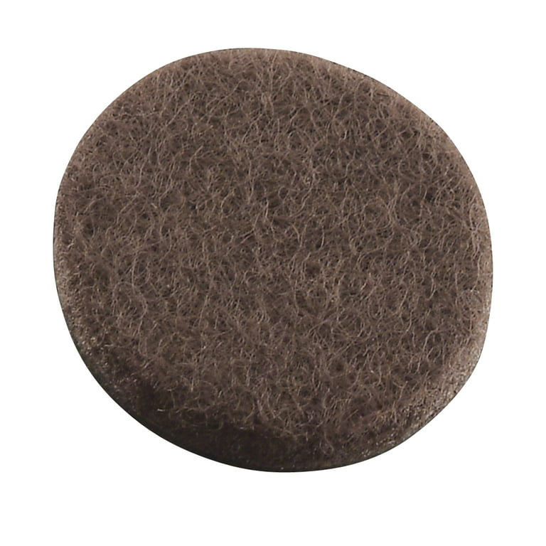 Softtouch 4615495n Brown Self-Stick Round Felt Pads Assorted Sizes