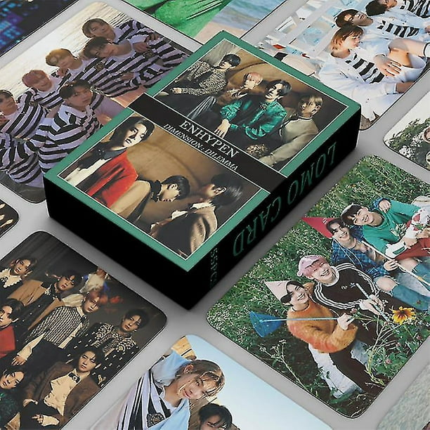 Lanbena Enhypen 55 unids/set tarjetas Lomo de alta calidad, nuevo álbum, pequeños deseos, Weather Lab, Kpop, temporada 2022, tarjetas fotográficas de saludos
