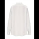 thumbnail image 5 of Blusa Elegante de Satén de Seda para Mujer, con Cuello Vuelto, Fruncido en la Parte Delantera, Drapeada, Larga, para Oficina y Trabajo. XL, 5 of 6