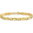thumbnail image 3 of 10K Yellow Gold Polished and Brushed Bracelet - 7", 3 of 7