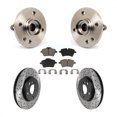 thumbnail image 1 of Transit Auto Front Hub Bearing Assembly Coated Drilled Slotted Disc Brake Rotors and Ceramic Pads Kit for Car 2014-2015 Mini Cooper 1.6L with 294mm Diameter Rotor 5 Lug Wheels KBB-120161, 1 of 11