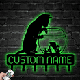thumbnail image 2 of Glowneon Cat Fish Bowl Holder, 6 Hooks, Custom Family Name Hook, 2 of 4