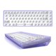thumbnail image 1 of Purple Kit de teclado mecánico personalizado con intercambio en caliente de 68 teclas Bluetooth 2,4g Ciy de modo dual, 1 of 5