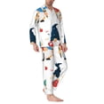 thumbnail image 2 of Balery School Cute Gnomes Pijama para Hombre de Dos Piezas con Manga Larga, Conjunto de Dormir y Descanso Suave con Bolsillos-X-Large, 2 of 7