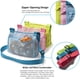 thumbnail image 4 of Bolsas De Concha Para Juguetes De Playa, Bolsa De Playa De Malla, Bolsa De Malla De Concha Marina Para Niños Para Almacenamiento De Frutas, Verduras O Juguetes, 3 Piezas, Verde/Azul/Rosa Jormftte WMXL-243, 4 of 7