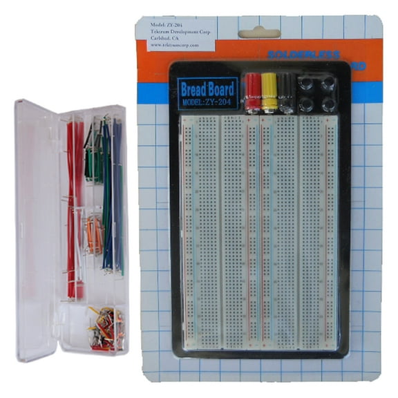 Tektrum Externally Powered Solderless 1660 Tie Points Plug in Breadboard