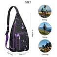 thumbnail image 2 of Cosmic Travel Sling Backpack - Gothic Galaxy Pattern Crossbody Shoulder Bag, Hidden Anti-Theft Pockets, 2 of 4