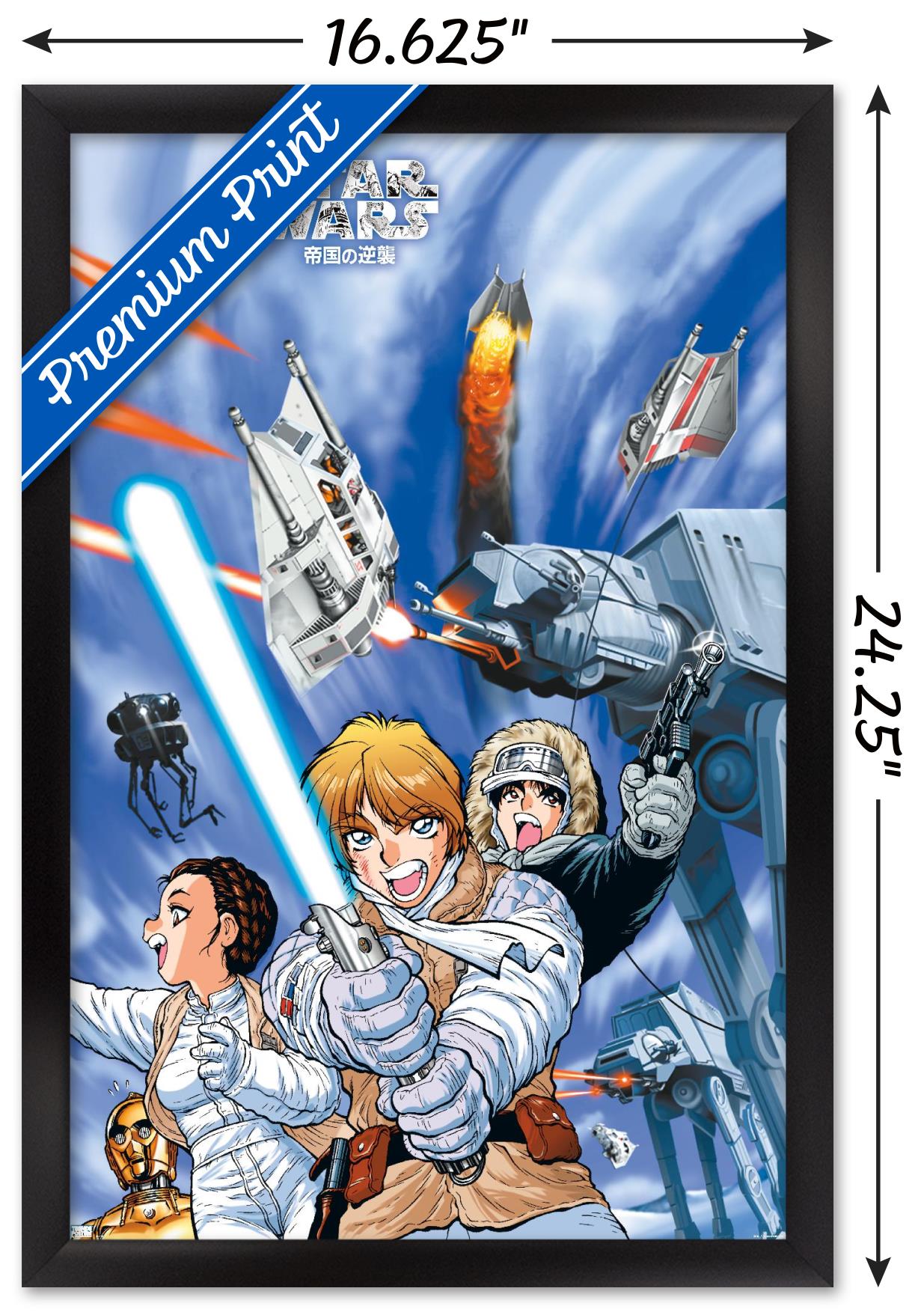 Star Wars: Manga Madness - Hoth Wall Poster, 14.725" x 22.375" Framed
