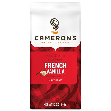Cameron's Specialty Flavored Coffee French Vanilla Light Roast Ground, 12oz