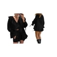 thumbnail image 3 of Jaimenalin Women 2 Piece Outfits V Neck Ruffle Tie Front Blouse Tops Lounge Sets, 3 of 7
