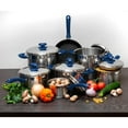 thumbnail image 4 of YBM HOME Professional Chef’s 18/10 Stainless Steel Sauce Pot Capsule Base with Bakelite Handle - Blue, 4 of 4