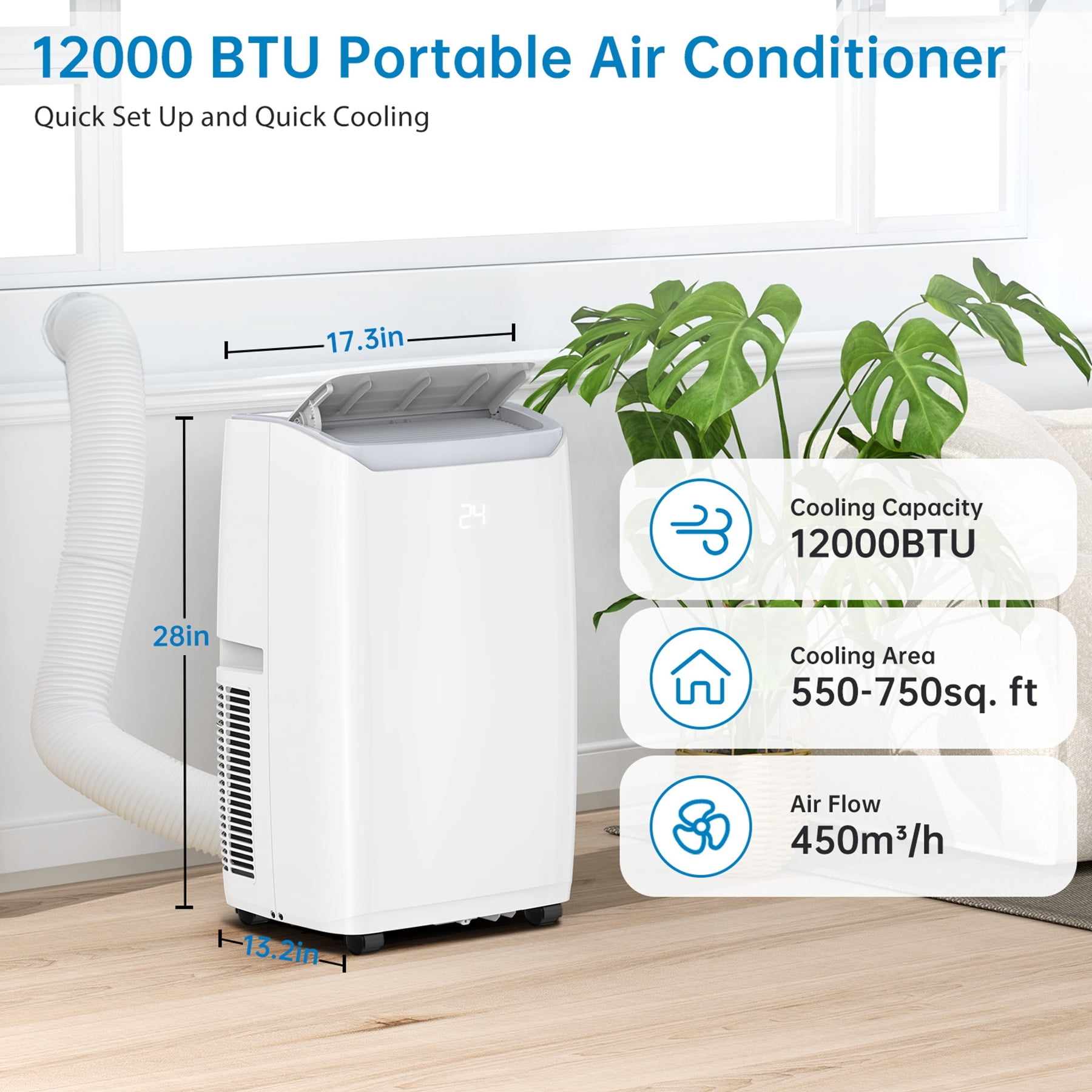 Portable Air Conditioner 12000 BTU ASHRAE