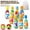 medium10bottlesand2balls, variant on DEBGFS Kids Bowling Set Toddler Toys Boys Girls Colorful Bowling Ball Printed with Number Toys,medium10bottlesand2balls,12pcs