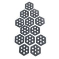 thumbnail image 2 of Kuntesetty 12Pcs Hexagon Surfboard Traction Pads Anti Slip Mat Premium Decking Accessories Deck Grips Deck Pads for Grip Surf Paddleboard grey, 2 of 9