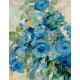 thumbnail image 2 of Vassileva, Silvia 15x18 Gold Ornate Wood Framed with Double Matting Museum Art Print Titled - Flower Market II Blue, 2 of 4