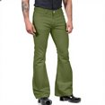 thumbnail image 2 of CharmCyan Mens Retro Flared Jeans Classic Fit Stretch Denim Bell Bottoms Casual Trousers for Everyday Comfort and Style Army Green L, 2 of 2