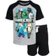 thumbnail image 1 of Set de Remera y Shorts para Niños Minecraft Gris y Negro, 1 of 7