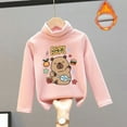 thumbnail image 2 of RMGVDSD Girls Thermal Base Layer Tops Turtleneck Long Sleeve Shirts Soft Warm Shirt For Cold Weather Kids Fashion Graphic Print Tee Shirt Hallowmas Vintage 6-7 Years, 2 of 4