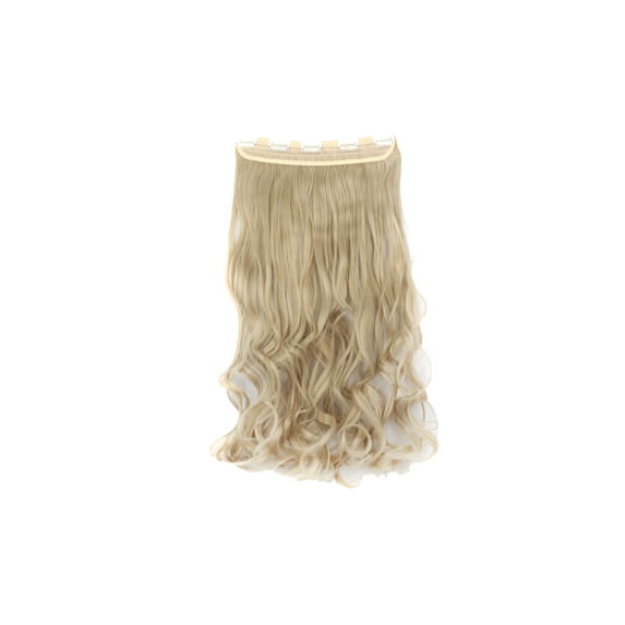 LELINTA Women 29" Long Curly 3/4 Full Head Clip in Synthetic Hair Extentions 165g Black Brown Blonde