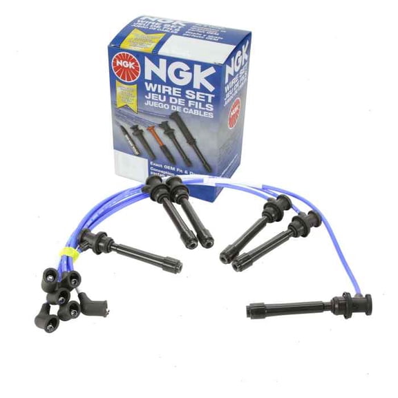 NGK Spark Plug Wire Set compatible with Hyundai Santa Fe 2.7L V6 2001-2006