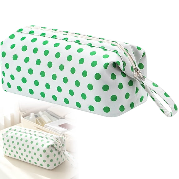 Polka Dots Cosmetic Bags Makeup Purse Waterproof Toiletry Bag Multi-Use Cosmetic Pouch Travel Work