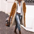 thumbnail image 2 of Kcodviy Femmes Décontracté à Fermeture Éclair Femmes Manteaux d'Hiver Veste avec Poches Molleton Maternité Grande Taille Veste Chandail à Capuchon Hiver Réversible Teddy Doudoune Grande Taille Manteau Long Vêtement d'Extérieur, 2 of 5