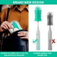 thumbnail image 2 of GRA Electric Bottle Brush Cleaner New Upgrade,Portable Electric Baby Bottle Brush Cleaner for Travel, Travel Bottle Cleaner Kit with Nipple&Straw Brush,Perfect Mom Essentials After Birth Gift, Green, 2 of 14
