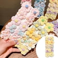 thumbnail image 2 of Baby Hair Ties Flower Hair Clips No Damage Scrunchie Cute Toddler Hair Accessories For Girls Kids Soft Gentle Hair Bands, 2 of 9