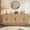 A-Natural, variant on YOCWO 42.51" Oval Sideboard Buffet Cabinet with Tambour Sliding Door,Oval Curved Fluted Sideboard with Open Shelf, Buffet Storage Cabinet for Dining Room Living Room Entryway, Walnut