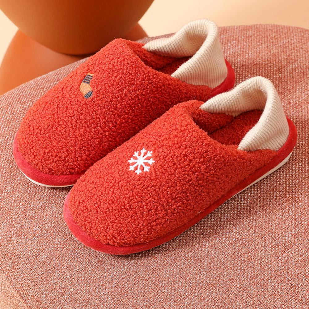 DREAM PAIRS Mens Scuff Slip on Fuzzy Faux Wool Lining Warm Indoor Outdoor House Slippers 
