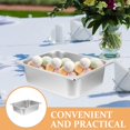 thumbnail image 2 of HLONK Buffet Serving Pan Rectangle Buffet Pan Stainless Steel Deep Food Container Metal Fast Food Storage Pot, 2 of 6