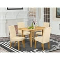 thumbnail image 2 of Pemberly Row 5-piece Wood Dining Set in Oak/Light Beige, 2 of 6