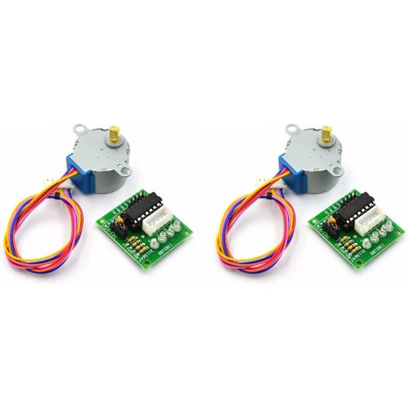 Treedix 2 Sets ULN2003 Stepper Motor Driver Board Test Module Board  5V Stepper Motor Compatible with Arduino and Raspberry Pi