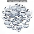 thumbnail image 4 of 45Pcs Flat Back Round Acrylic Rhinestones 3 Sizes (30mm 25mm 20mm) with Container Clear Self-Adhesive Crystal Circle Gems Sparkling Plastic Stickers for Jewels Crafts, 4 of 9