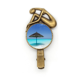 thumbnail image 1 of Ocean Beach Verde palmera Broche broche broche broche Metal retro, 1 of 3