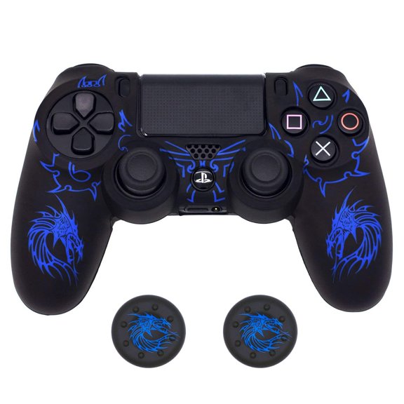 Funda de silicona con diseño de dragón para control de PS4 BRHE