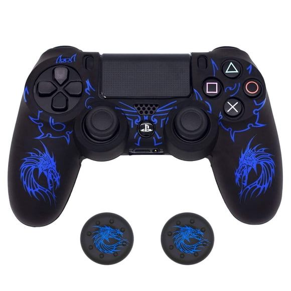 Funda de silicona con diseño de dragón para control de PS4 BRHE