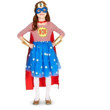 Pop Art Comic Superhero Girl Child Halloween