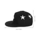 thumbnail image 3 of Gorra de béisbol con estrellas bordadas, estilo hip hop, para niños y niñas (negra), 3 of 7