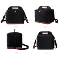thumbnail image 6 of Premium Insulated Cooler Bag With Bottle Opener - Compact Oxford Cloth Lunch Tote For Picnic Beach Camping Travel, 11.8x10.2x8.3 Inches, Removable Shoulder Strap, 6 of 10