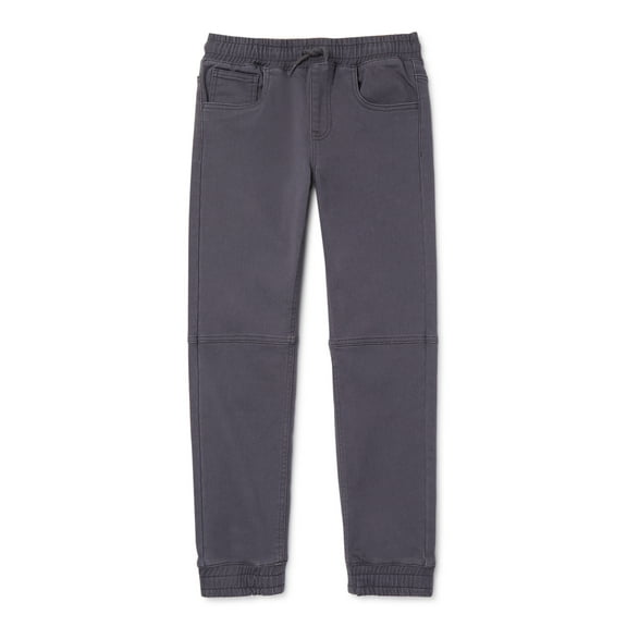 Seven Oaks Boys Twill Jogger Pants, Sizes 4-16