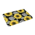 thumbnail image 2 of XMXT Non-Slip Polyester Bathroom Rugs Kitchen Door Mat, Sunflower Realistic Coloring Machine Washable Bath Mats Rug for Kitchen Shower Bathtub Decor, 15.7 x 23.6 inches, 2 of 9
