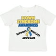 thumbnail image 3 of Inktastic Down Syndrome Awareness Support, Educate, Advocate Boys or Girls Toddler T-Shirt, 3 of 5