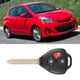 thumbnail image 3 of Llavero De Coche Inteligente Sin Cortar De 3 Botones Apto Para Yaris 2007-2013 MOZB41TG Negro, 3 of 7