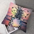 thumbnail image 2 of Heduofu Throw Pillow Covers Beach Sunset Pineapple Design Square Pillowcase for Home Decor Sofa Car Bedroom Pillow case  18x18in, 2 of 5