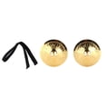 thumbnail image 2 of Brass Finger Cymbal, Sturdy Durable Comfortable To Wear Finger Symbols Instrument With Elastic Band For Dance Parties For Children's Parties For Belly Dancing, 2 of 8