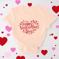 thumbnail image 2 of VKOYWKM Love Heart T Shirts Women Valentines Day Shirts Cute Love Heart Graphic Tees Short Sleeve Casual Crew Neck Holiday T Shirts Classic Romantic Valentine Cute Clothes, 2 of 7